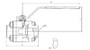 Class 150-800lb forged steel ball valve