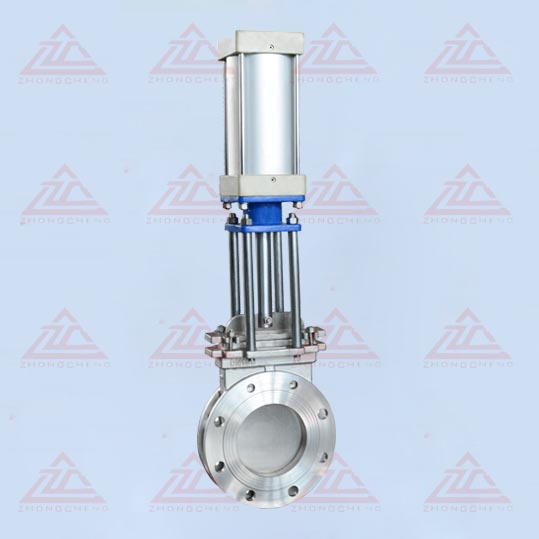 SS knife gate valve with flange 
